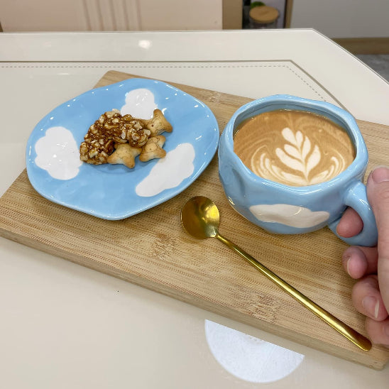 tasse cafe nuages desserts
