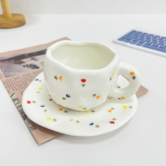 tasse cafe petite fleures