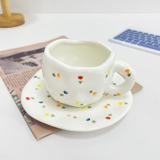 tasse cafe petite fleures