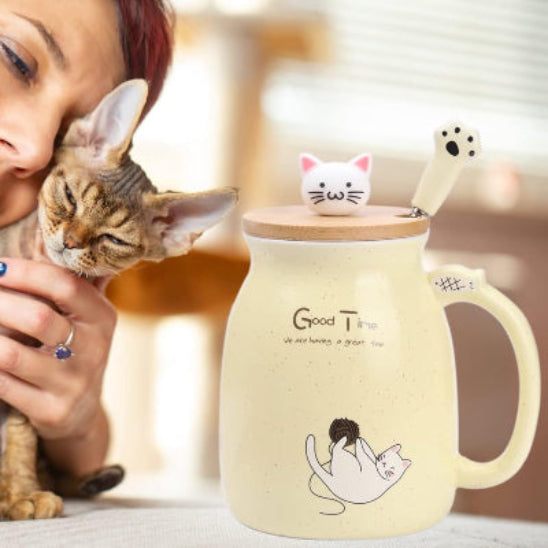 tasse the jeune chat kawaii femme chaton