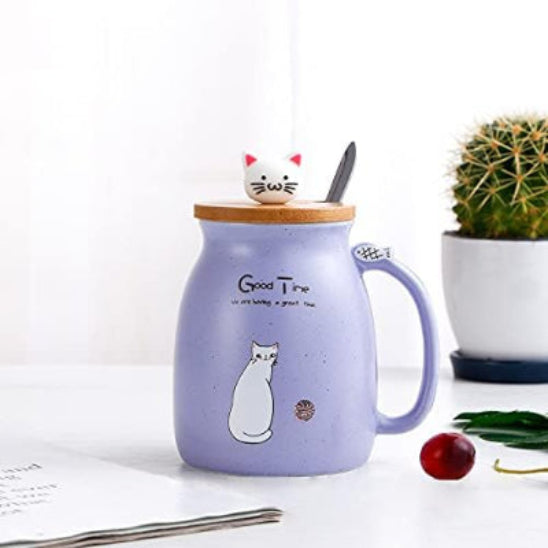 tasse the mauve chat kawaii cactus