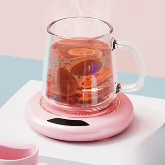 chauffe tasse usb rose demonstration tasse verre sans couvercle