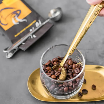 cuillere argent or verre grain cafe