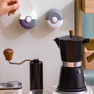 deux porte filtre cafe gris cafetiere noir