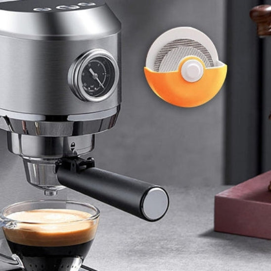 porte filtre cafe orange cafetiere