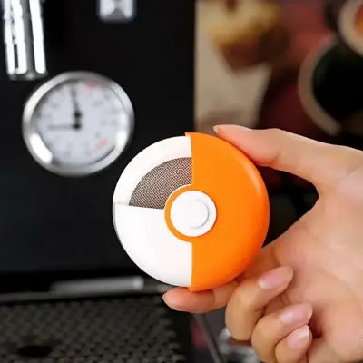 porte filtre cafe orange moitier ouvert