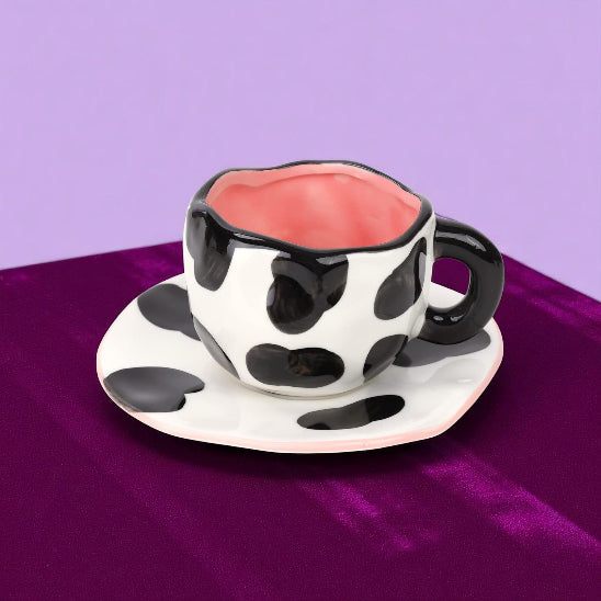 tasse cafe vache nape mauve