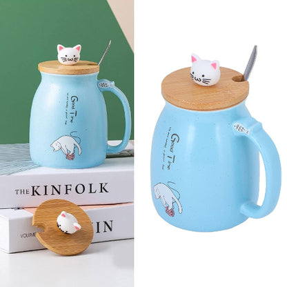 tasse the bleu chat kawaii