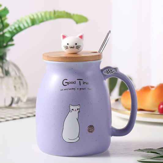 tasse the mauve chat kawaii